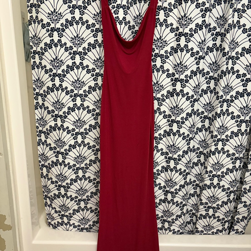 Tiger Mist Backless Red Dress